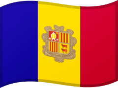The flag of Andorra