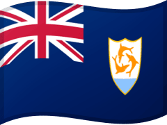 The flag of Anguilla