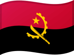 The flag of Angola