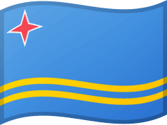The flag of Aruba