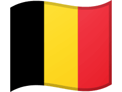 The flag of Belgium