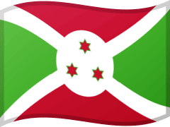 The flag of Burundi