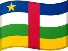 The flag of Central African Republic