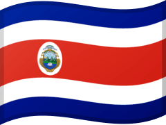 The flag of Costa Rica
