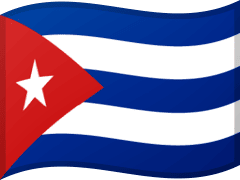 The flag of Cuba