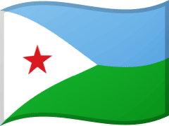 The flag of Djibouti