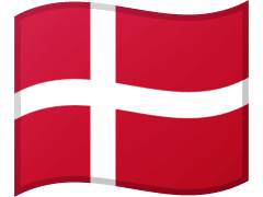 The flag of Denmark