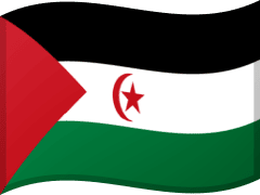 The flag of Western Sahara