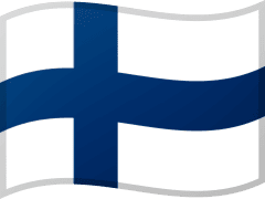 The flag of Finland