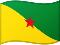 The flag of French Guiana
