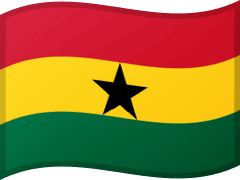 The flag of Ghana