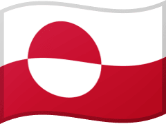 The flag of Greenland