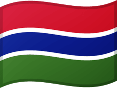 The flag of Gambia