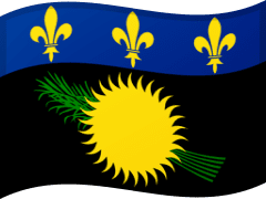 The flag of Guadeloupe