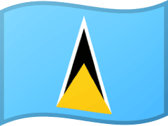 The flag of Saint Lucia