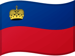 The flag of Liechtenstein