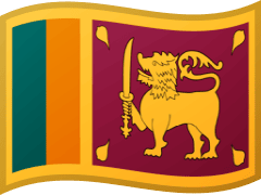 The flag of Sri Lanka