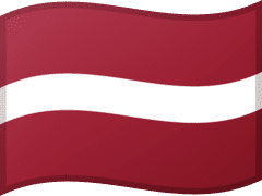 The flag of Latvia