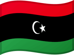 The flag of Libya