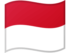The flag of Monaco