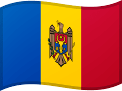 The flag of Moldova