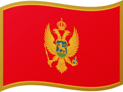 The flag of Montenegro
