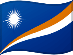 The flag of Marshall Islands