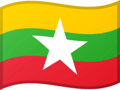 The flag of Myanmar