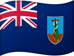 The flag of Montserrat