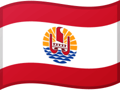 The flag of French Polynesia