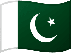 The flag of Pakistan