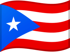 The flag of Puerto Rico