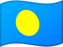 The flag of Palau