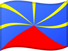 The flag of Reunion