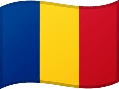 The flag of Romania