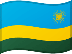 The flag of Rwanda