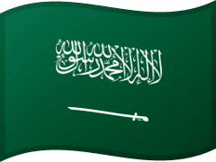The flag of Saudi Arabia