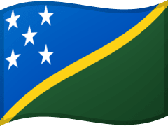 The flag of Solomon Islands