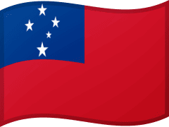 The flag of Samoa
