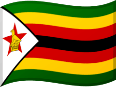The flag of Zimbabwe